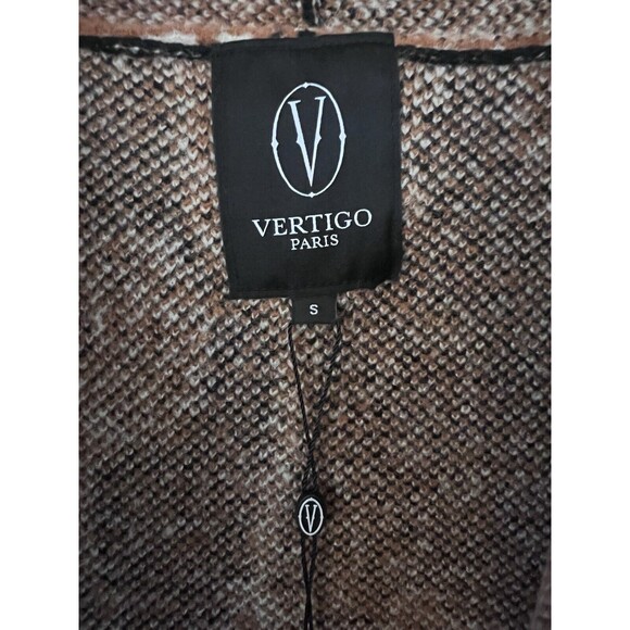 NWT Vertigo Paris Cardigan Floral Intarsia Sweater Women’s Small BOHO Cottage - Picture 7 of 11